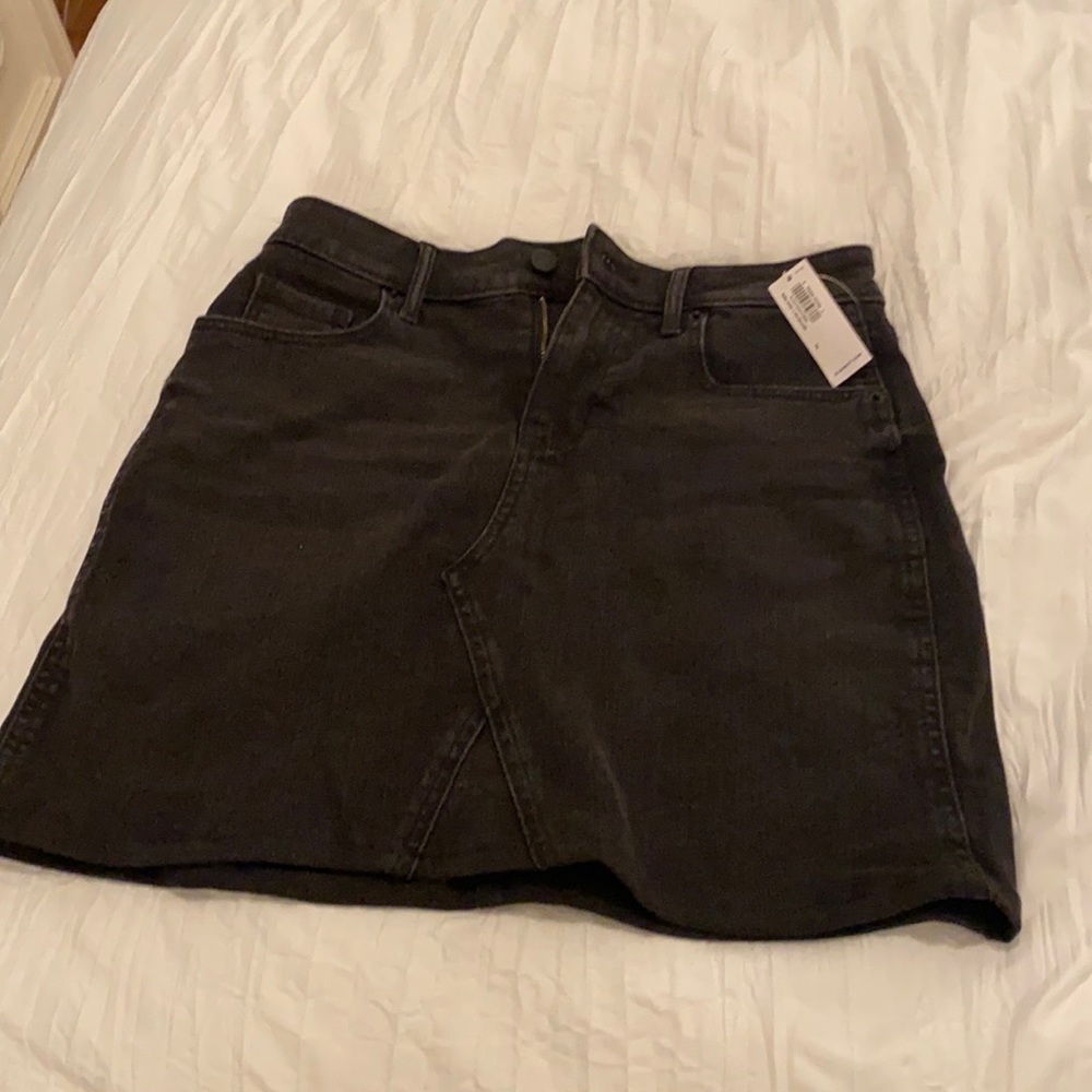 old navy black jean skirt